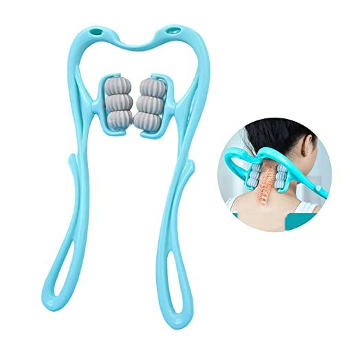 6 Wheel Pressure Point Neck Massager Relieve Neck, Back And Shoulder Pain (random Color)