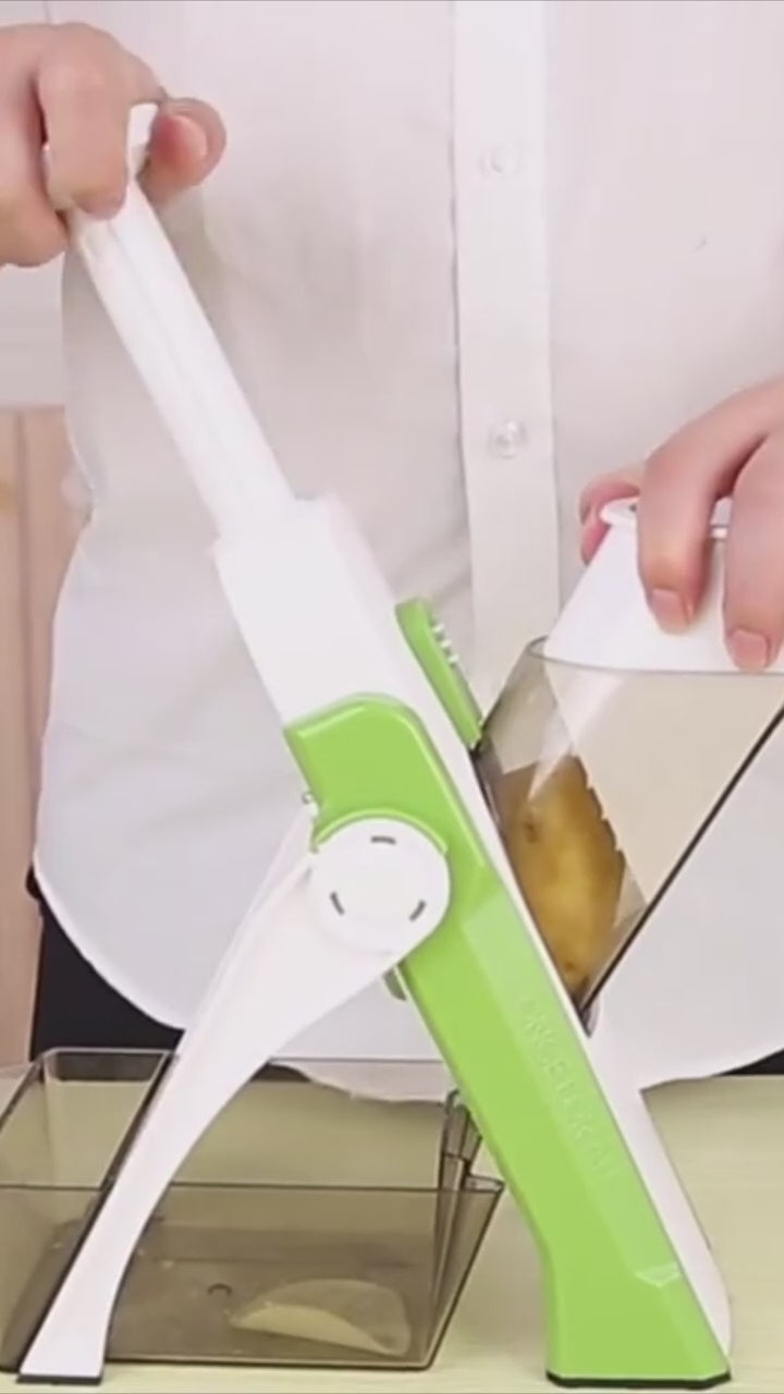 4 In 1 Vegetable Cutter Chopper Adjustable Multi-function Drum Cutter Vertical Vegetable Cutter Kitchen Shredder Grater